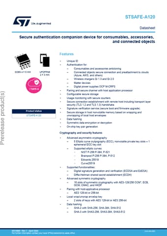  Datasheet Preview Page 1