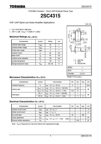 Datasheet Preview Page 1
