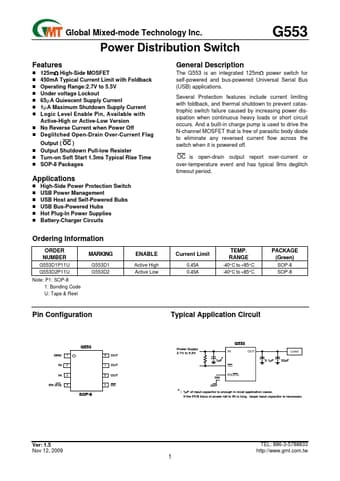  Datasheet Preview Page 1