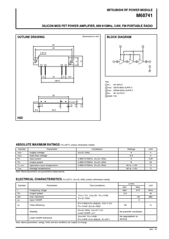  Datasheet Preview Page 1