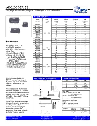  Datasheet Preview Page 1