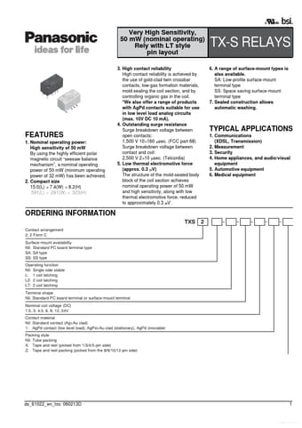  Datasheet Preview Page 1