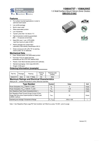  Datasheet Preview Page 1