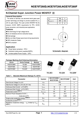  Datasheet Preview Page 1