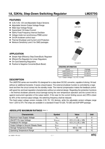  Datasheet Preview Page 1