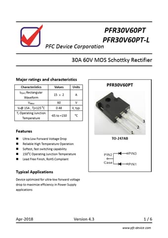 Datasheet Preview Page 1