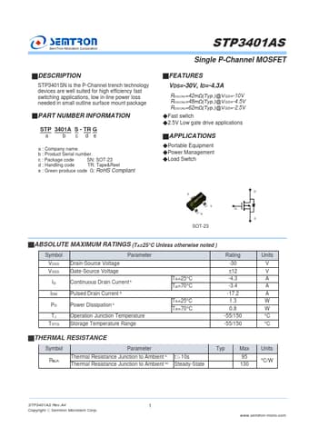  Datasheet Preview Page 1