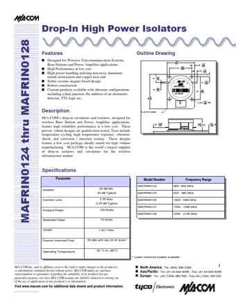  Datasheet Preview Page 1