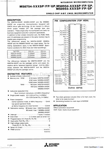  Datasheet Preview Page 1