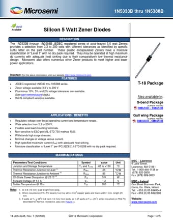  Datasheet Preview Page 1