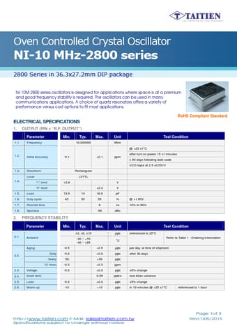  Datasheet Preview Page 1