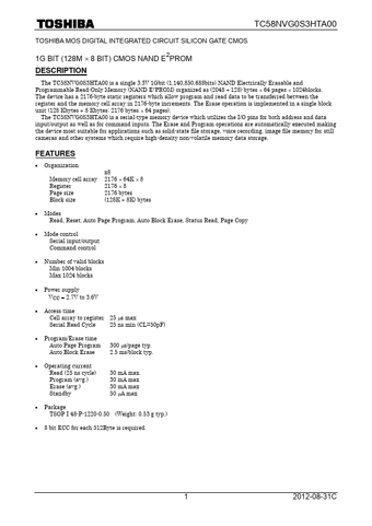  Datasheet Preview Page 1