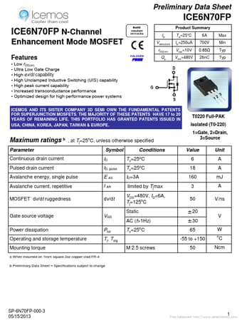  Datasheet Preview Page 1