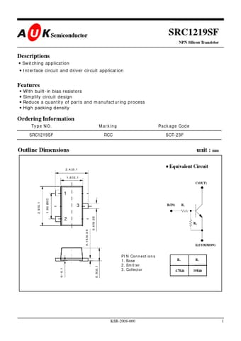  Datasheet Preview Page 1