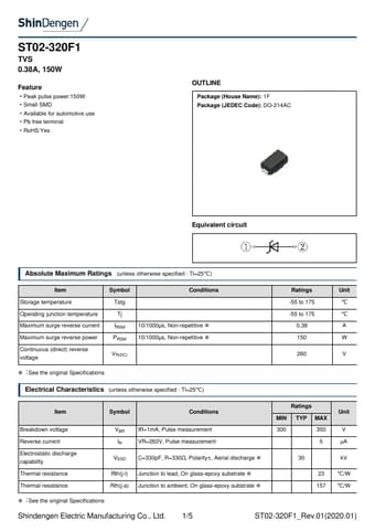  Datasheet Preview Page 1