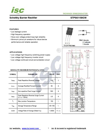  Datasheet Preview Page 1
