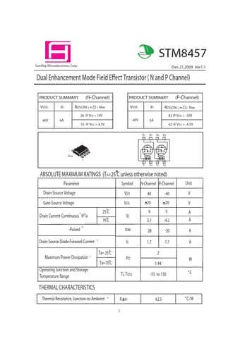  Datasheet Preview Page 1