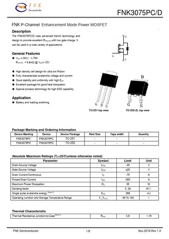  Datasheet Preview Page 1