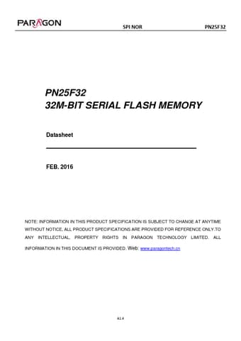  Datasheet Preview Page 1
