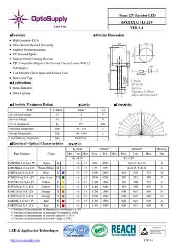  Datasheet Preview Page 1