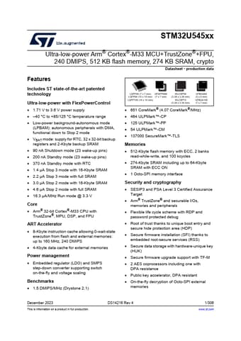  Datasheet Preview Page 1