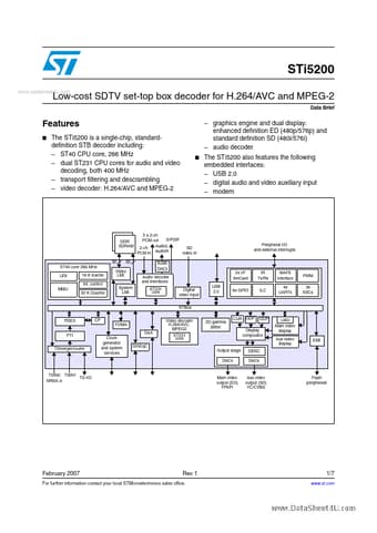  Datasheet Preview Page 1