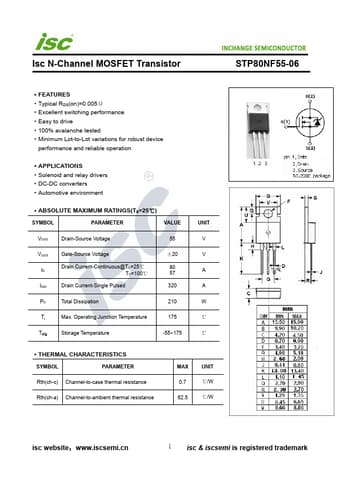 Datasheet Preview Page 1