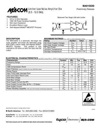  Datasheet Preview Page 1