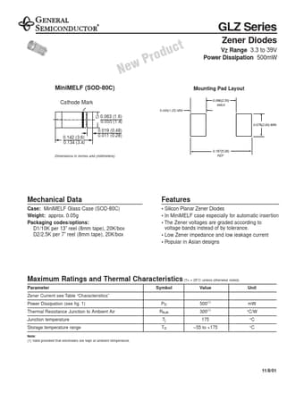  Datasheet Preview Page 1