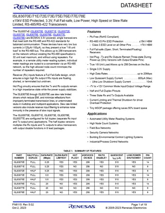  Datasheet Preview Page 1