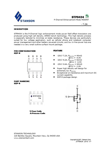  Datasheet Preview Page 1