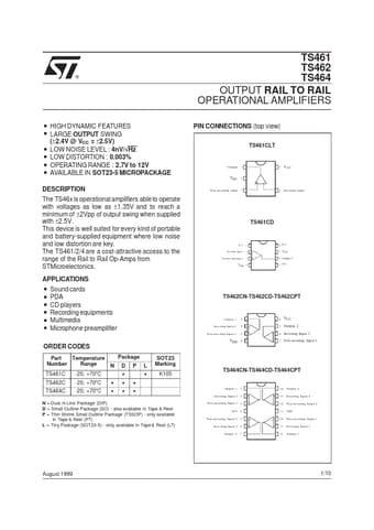  Datasheet Preview Page 1