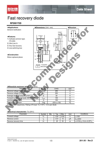  Datasheet Preview Page 1