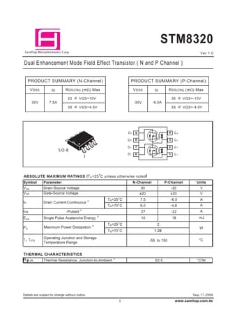  Datasheet Preview Page 1
