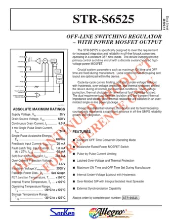  Datasheet Preview Page 1