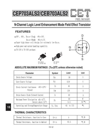  Datasheet Preview Page 1