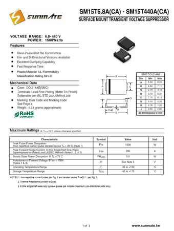  Datasheet Preview Page 1