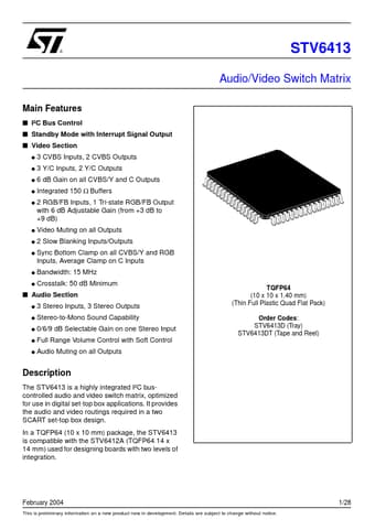  Datasheet Preview Page 1