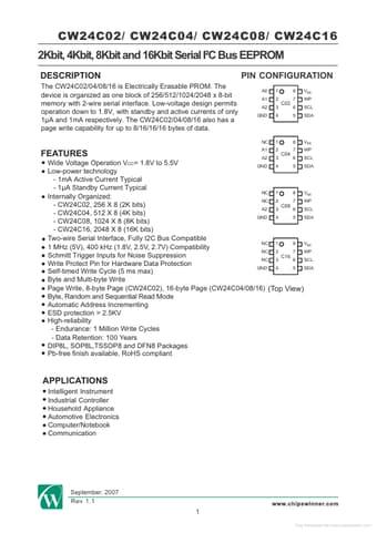  Datasheet Preview Page 1