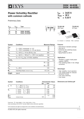  Datasheet Preview Page 1