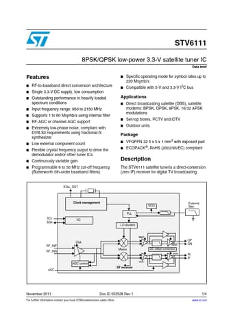 Datasheet Preview Page 1
