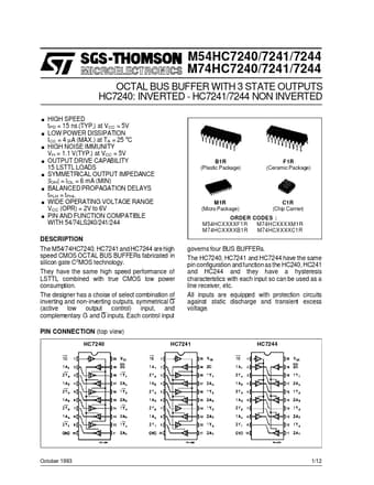  Datasheet Preview Page 1