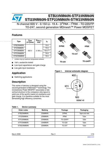  Datasheet Preview Page 1