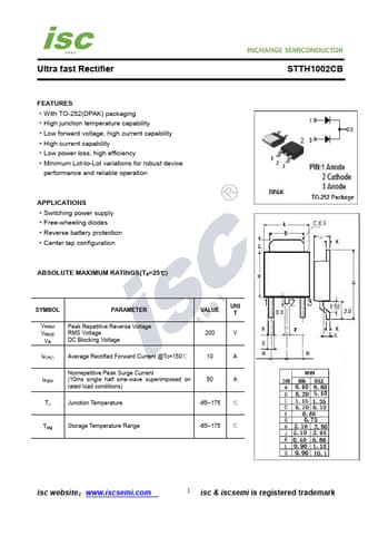  Datasheet Preview Page 1