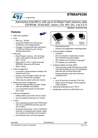  Datasheet Preview Page 1