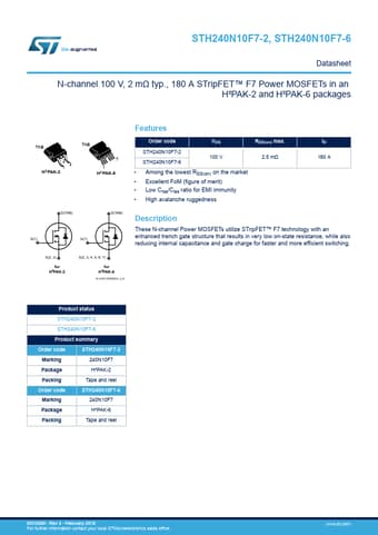  Datasheet Preview Page 1