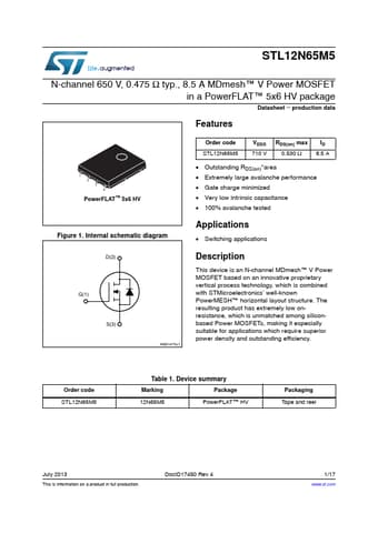  Datasheet Preview Page 1