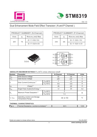  Datasheet Preview Page 1
