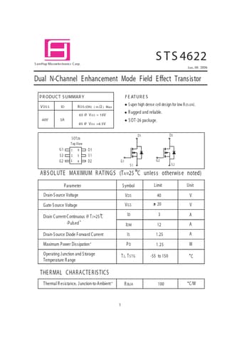  Datasheet Preview Page 1