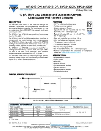  Datasheet Preview Page 1